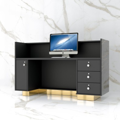 Lada recepcyjna Stone Design Noir Gold Comfort - 180 cm szerokości