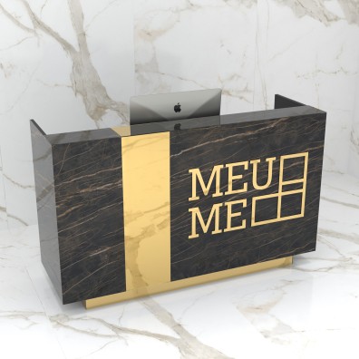 Lada recepcyjna Stone Design Noir Gold Comfort - 180 cm szerokości