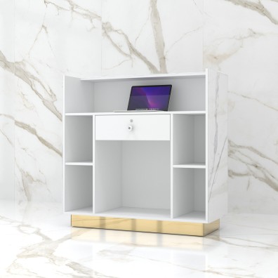 Reception desk STONE DESIGN Calacatta Standard - width 120 cm