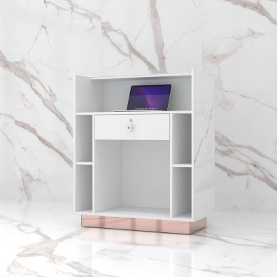 Reception desk STONE DESIGN Calacatta Standard - width 100 cm