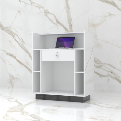 Reception desk STONE DESIGN Calacatta Standard - width 100 cm