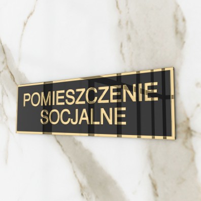 copy of Plaques door GOLD LUX WHITE - Social room