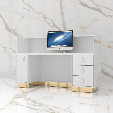 Lada recepcyjna Stone Design Bianco Comfort - 180 cm szerokości