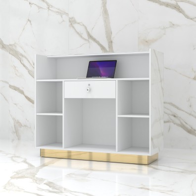 copy of Reception desk STONE DESIGN Carrara Gold Standard - width 140 cm