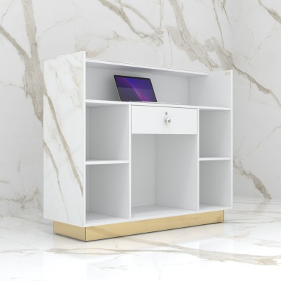 copy of Reception desk STONE DESIGN Carrara Gold Standard - width 140 cm